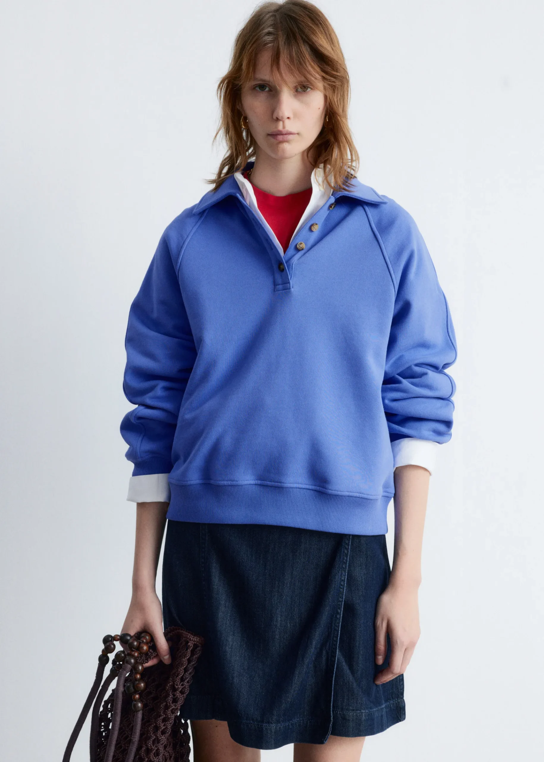 & Other Stories Sweatshirt mit Polokragen