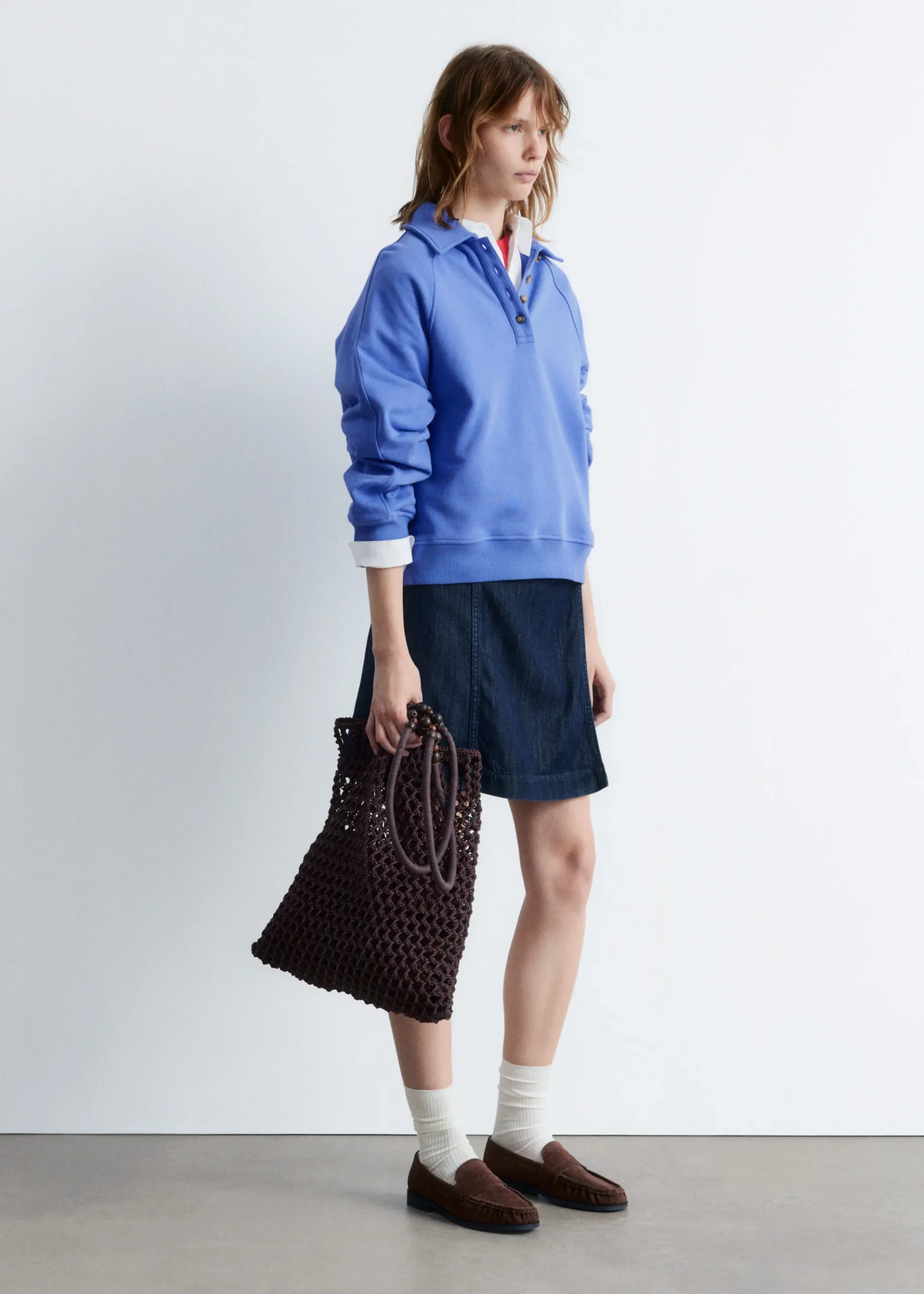 & Other Stories Sweatshirt mit Polokragen