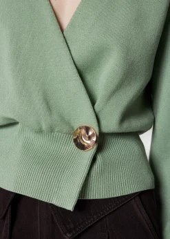 & Other Stories Taillierte Strickjacke in Wickeloptik