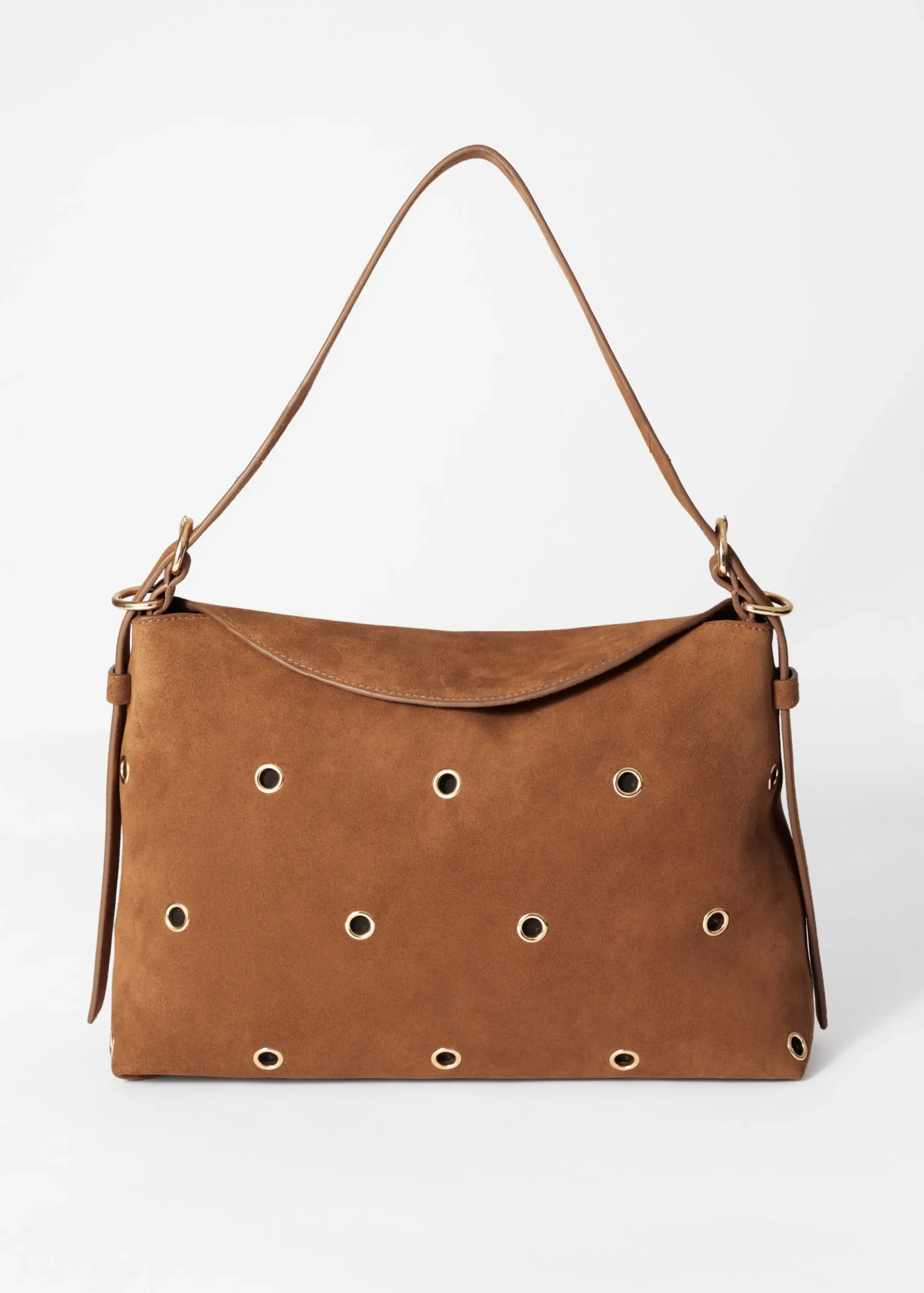 & Other Stories Tasche aus Veloursleder mit Ösen