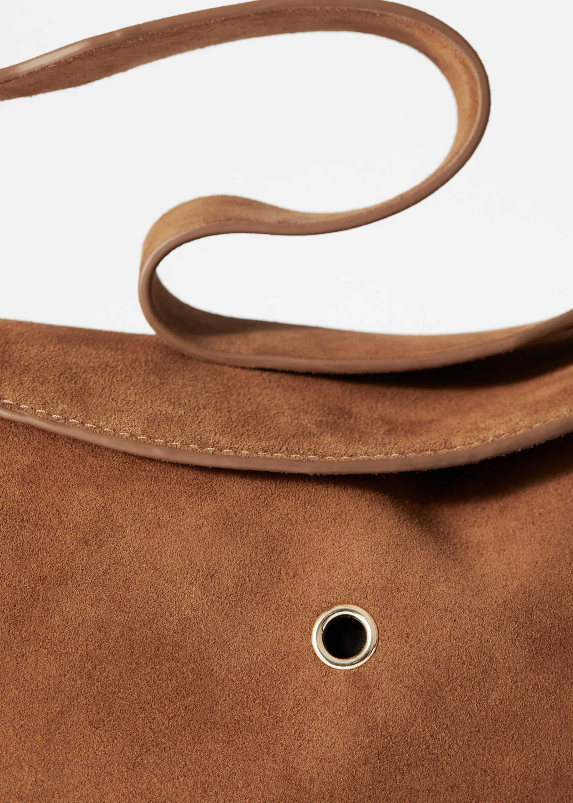 & Other Stories Tasche aus Veloursleder mit Ösen
