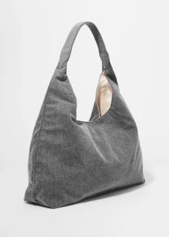 & Other Stories Tragetasche im Washed-Denim-Look