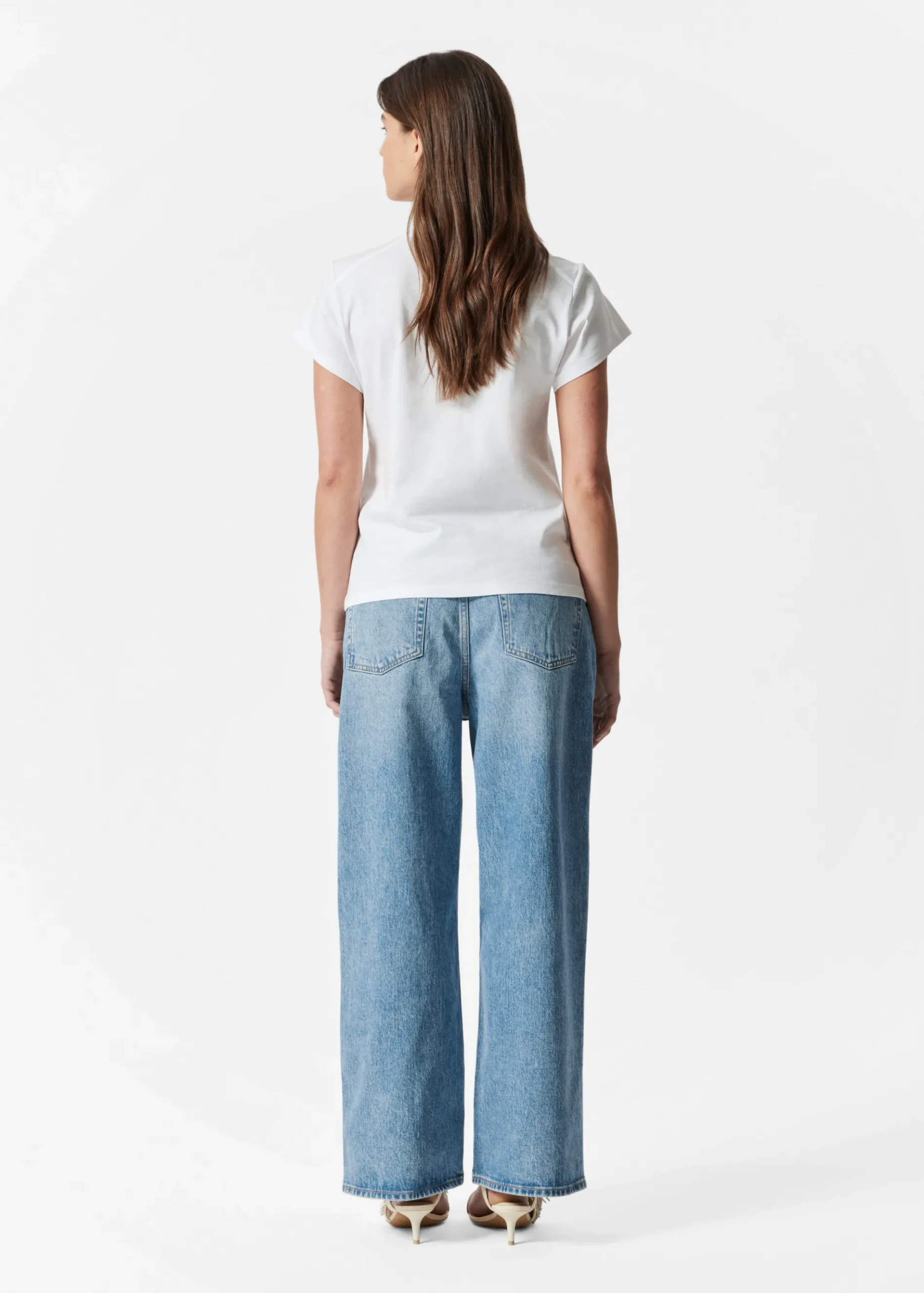 & Other Stories T-Shirt aus Baumwolle mit Rundhalsausschnitt