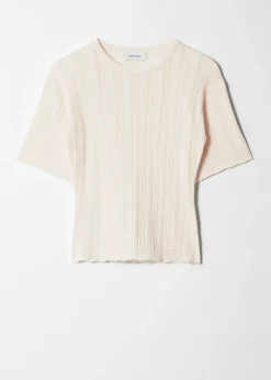 & Other Stories T-Shirt aus Pointelle-Strick