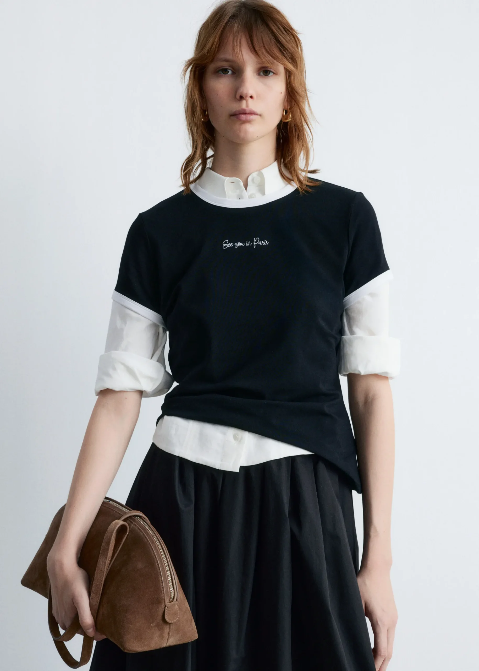 & Other Stories T-Shirt mit Stickerei