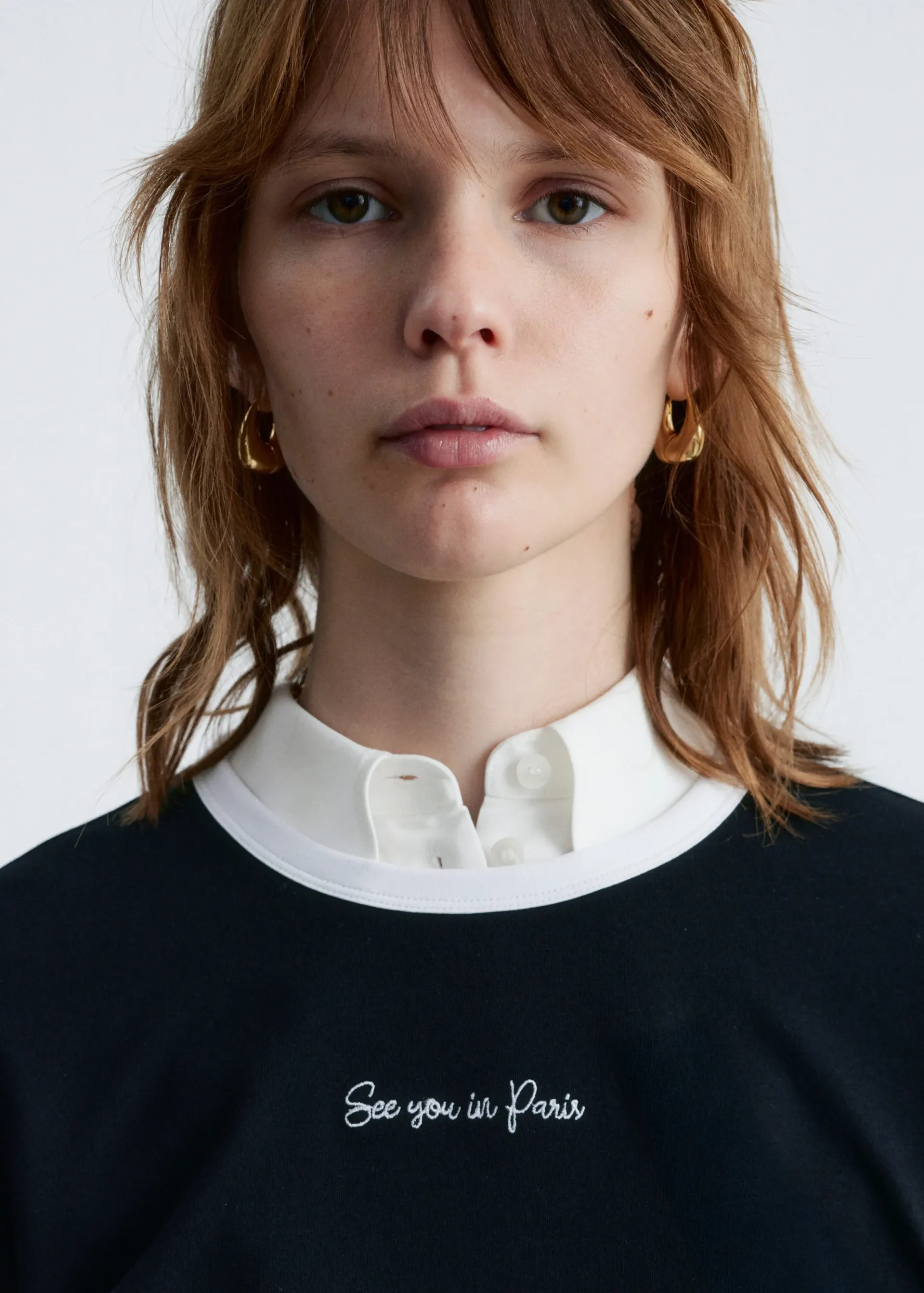 & Other Stories T-Shirt mit Stickerei