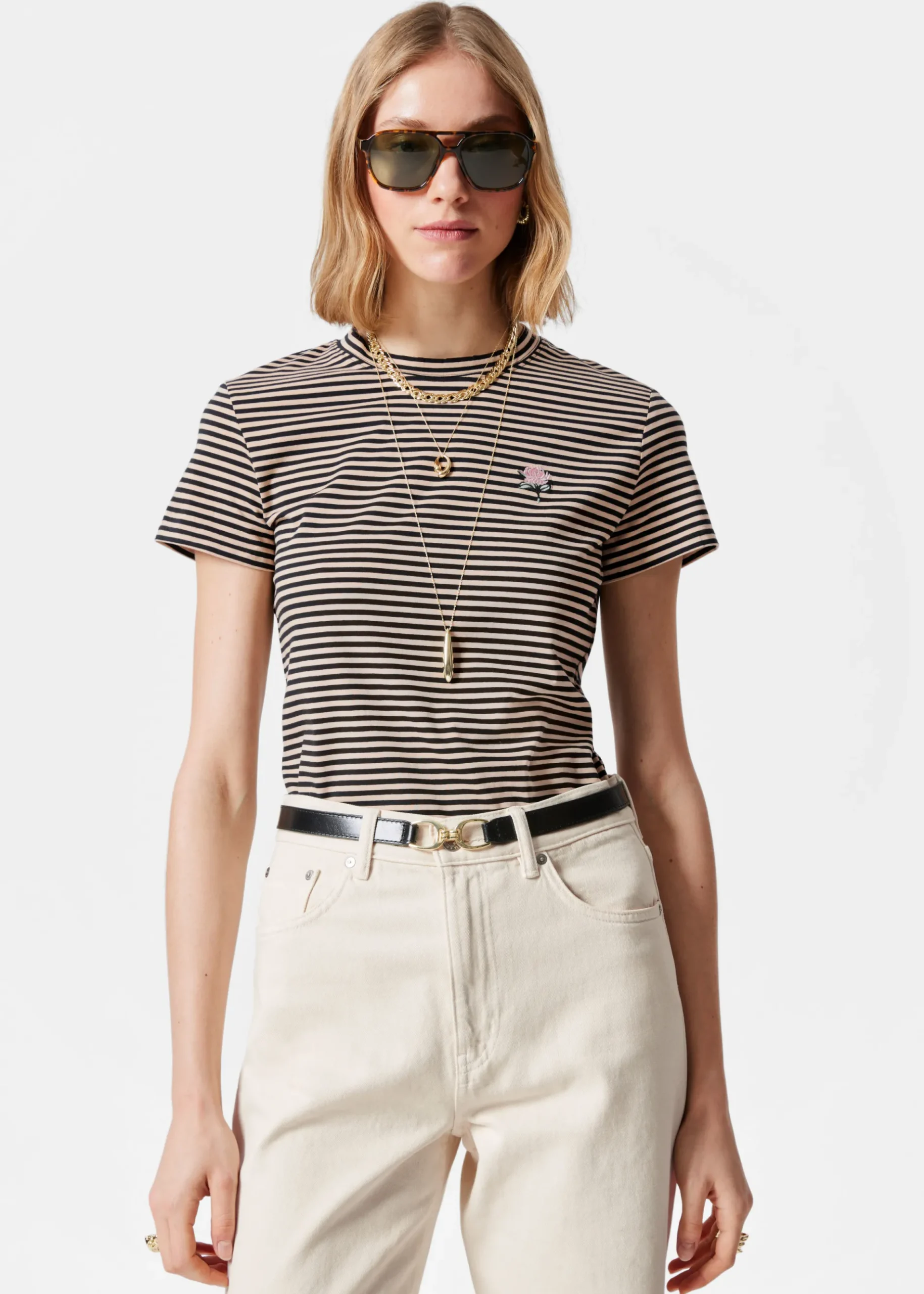 & Other Stories T-Shirt mit Stickerei