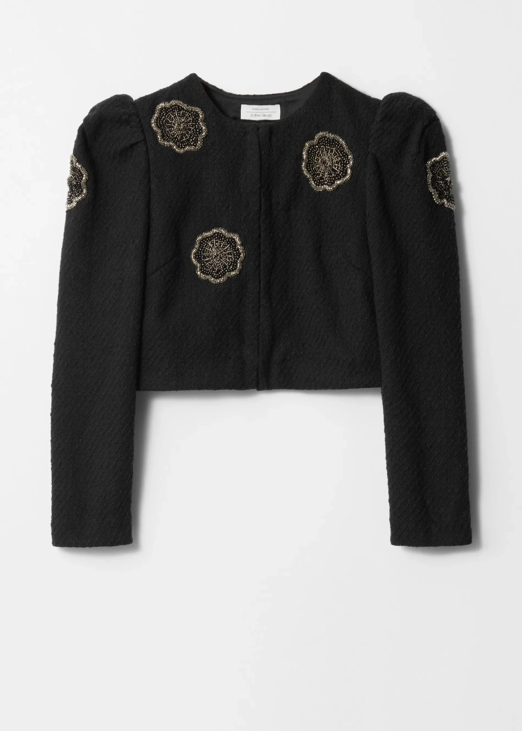 & Other Stories Tweedjacke mit Verzierungen