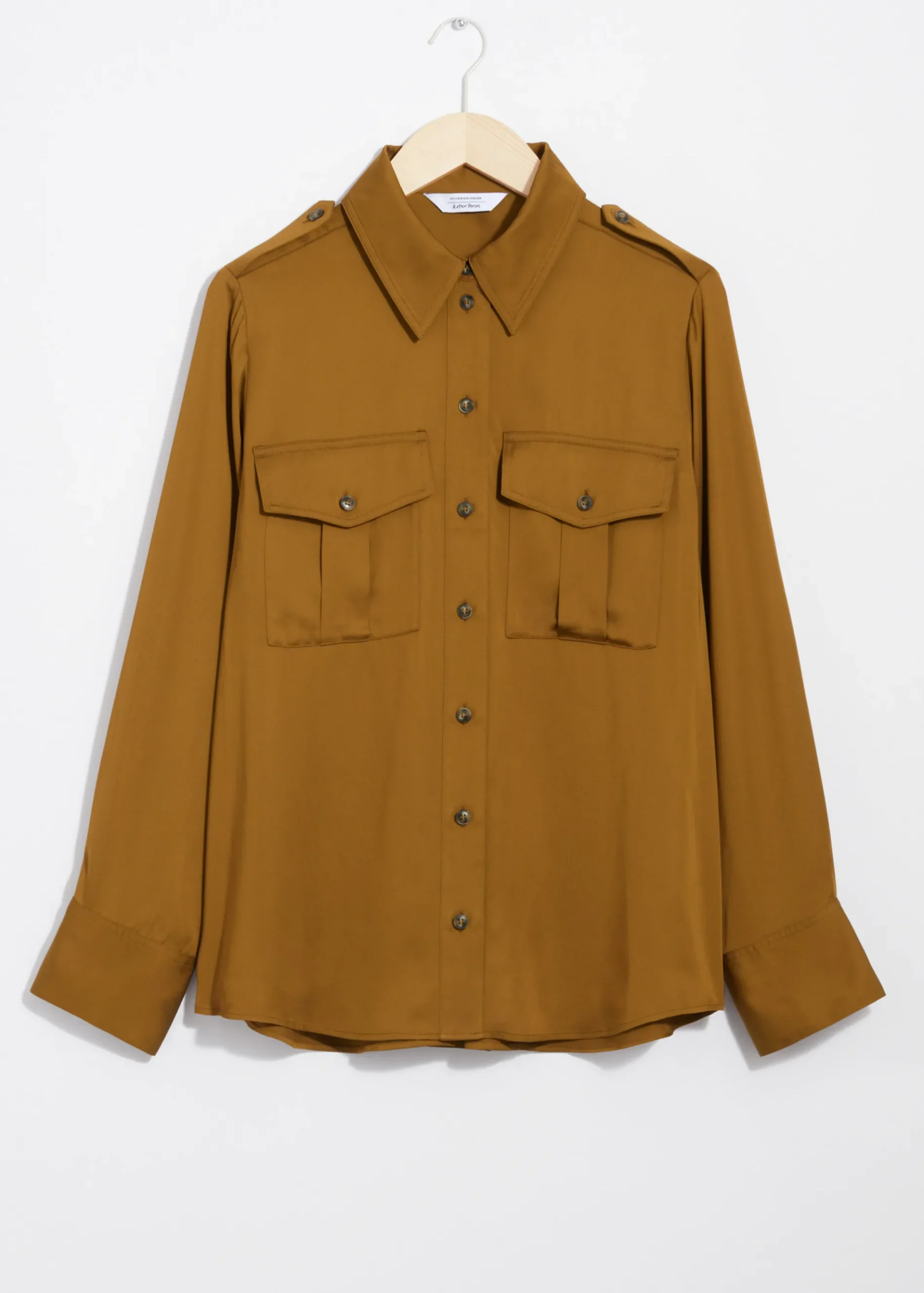 & Other Stories Utility-Hemd aus Satin