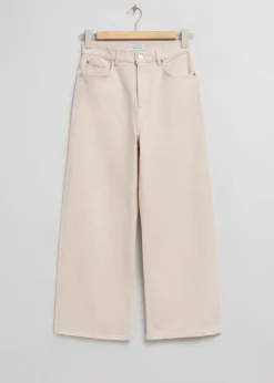 & Other Stories Verkürzte Jeans mit weitem Bein