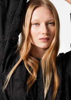 & Other Stories Voluminöse Bluse mit Blumenapplikation