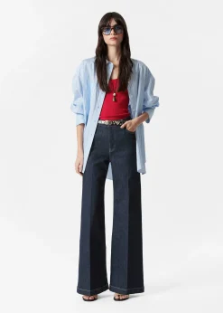 & Other Stories Weite Jeans mit Bügelfalten