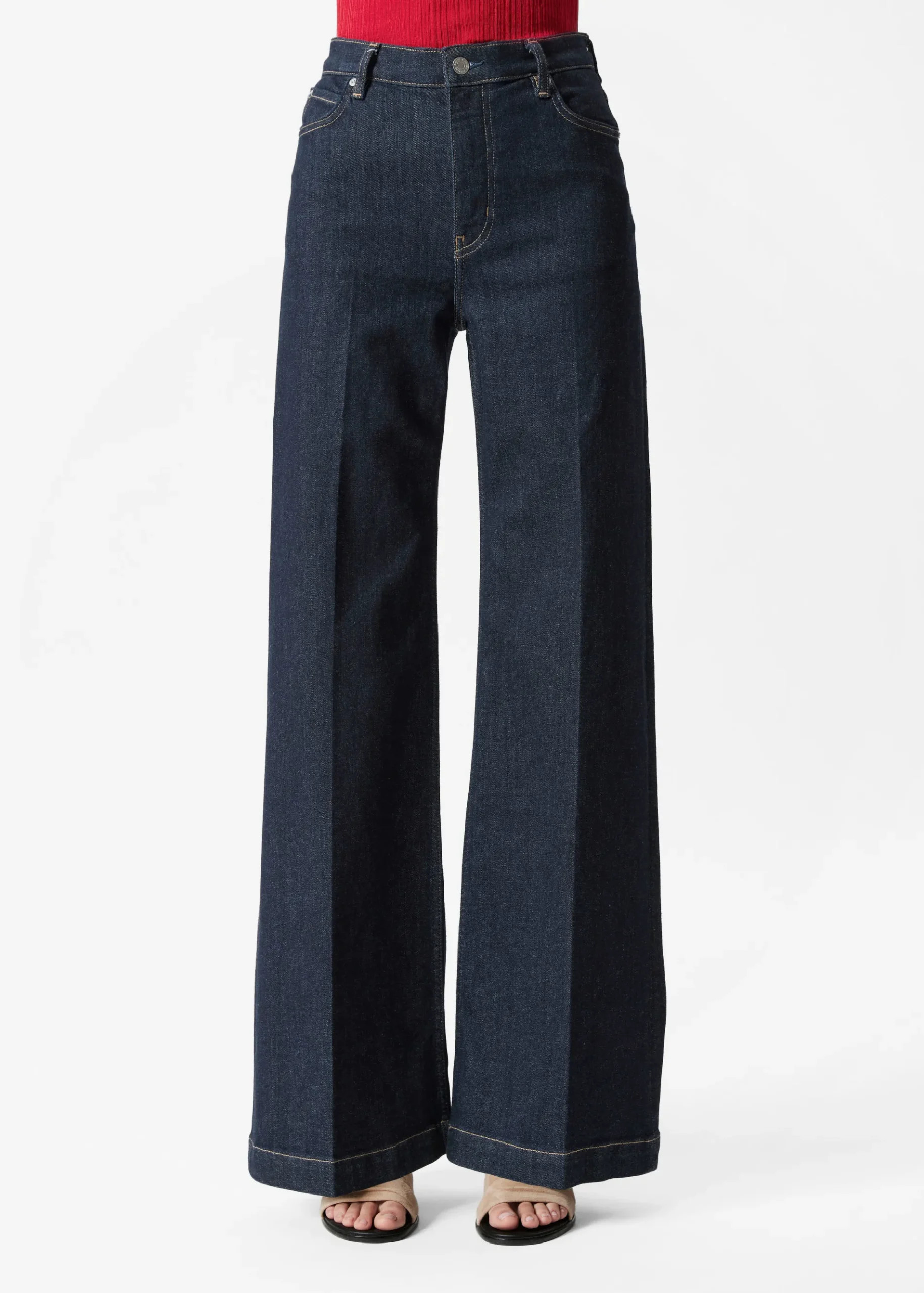 & Other Stories Weite Jeans mit Bügelfalten