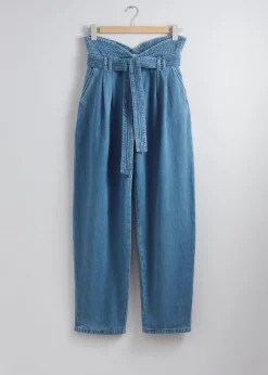 & Other Stories Weite Paperbag-Jeans