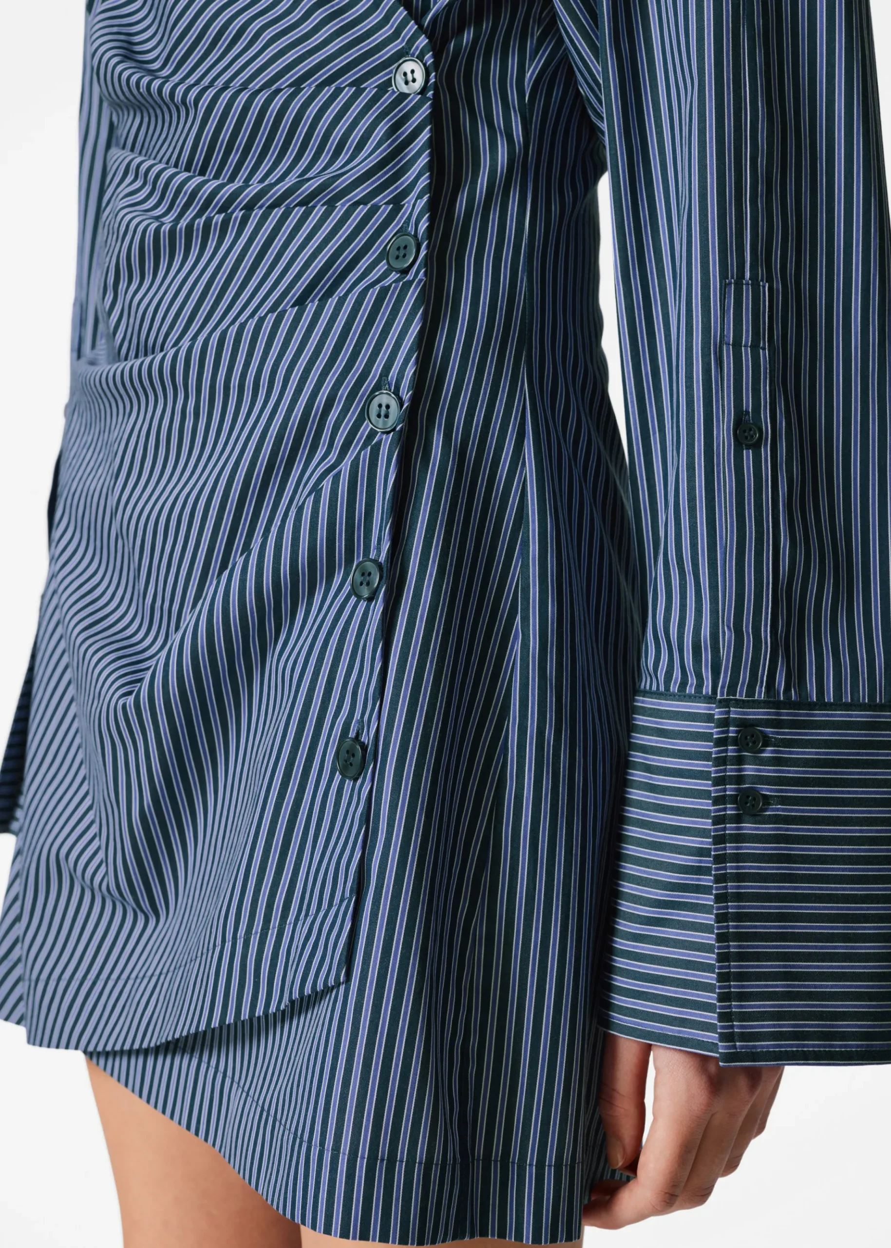 & Other Stories Wickel-Hemdkleid in Minilänge