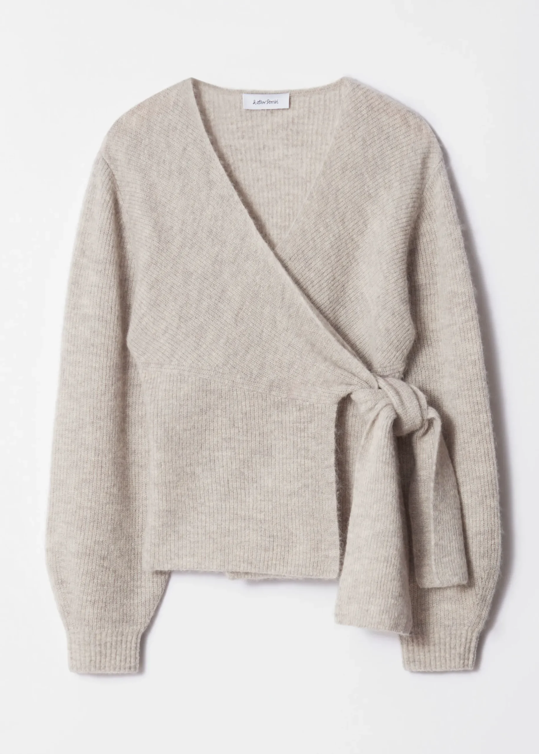 & Other Stories Wickel-Strickjacke aus Alpaka-Mix