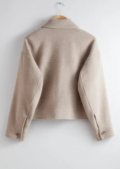 & Other Stories Wolljacke mit Kragen