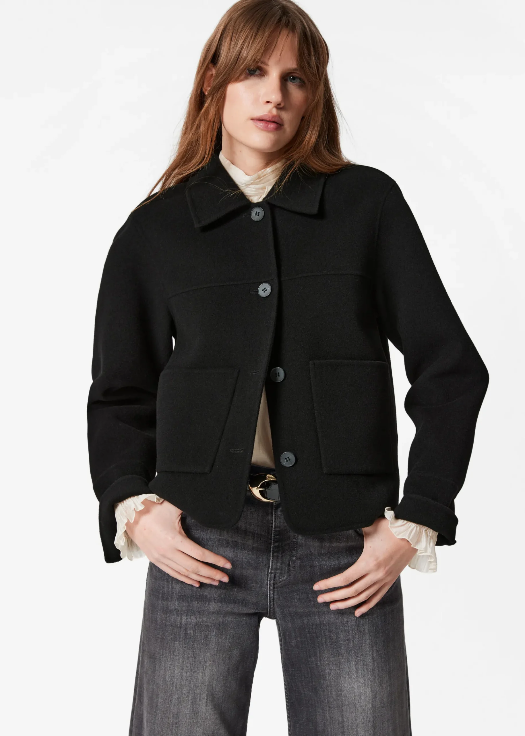 & Other Stories Wolljacke mit Kragen