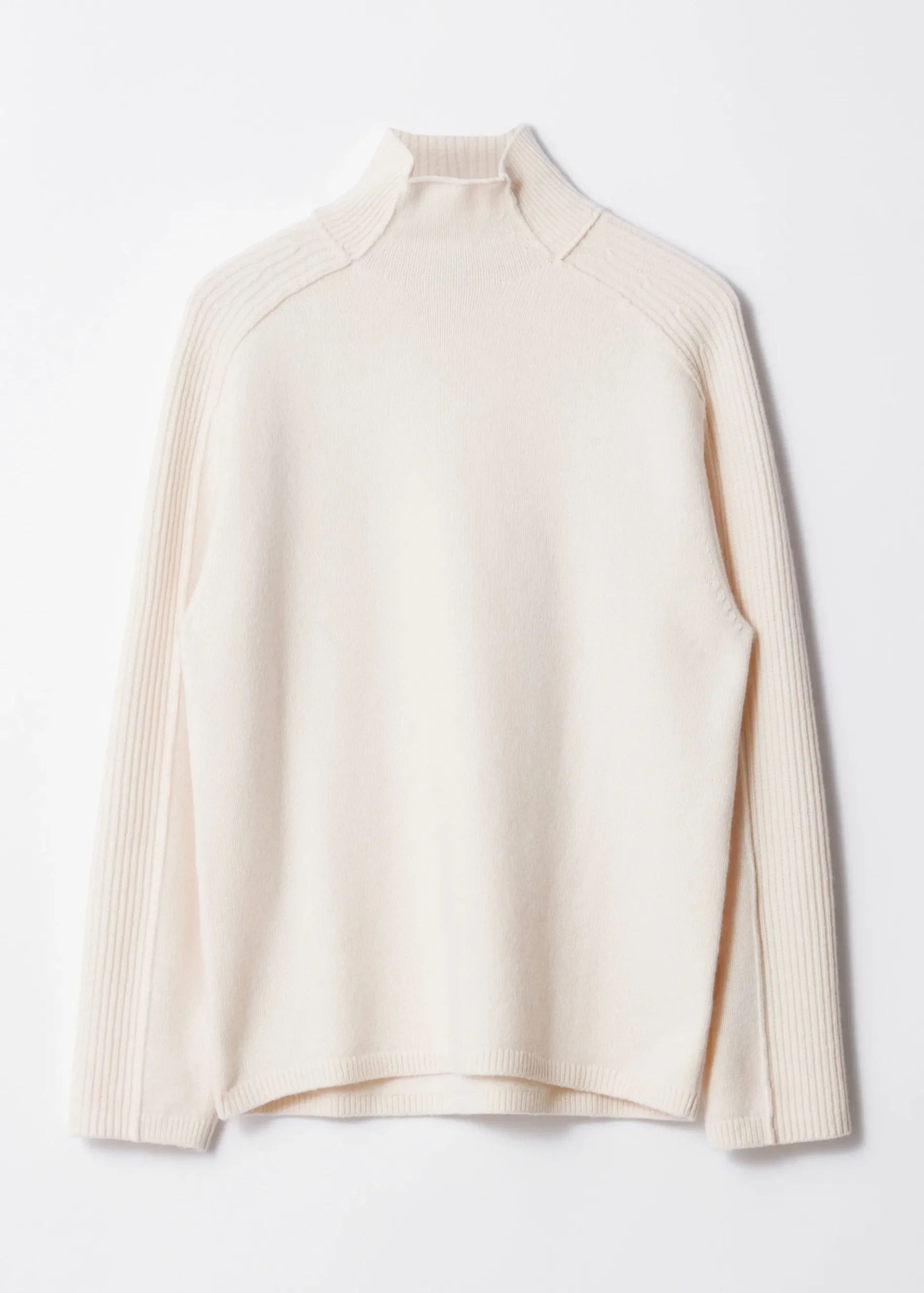 & Other Stories Wollpullover mit Rollkragen und Einsätzen